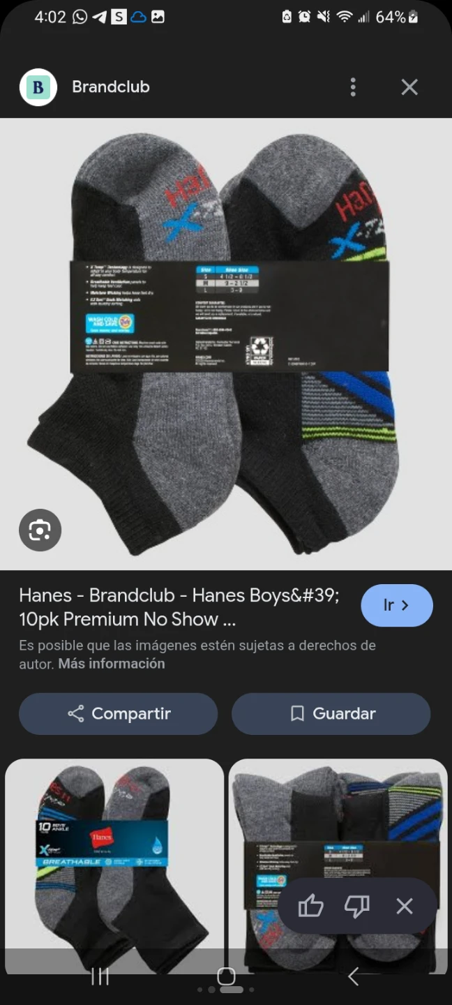 Hanes Boys 10pk Premium No Show Socks