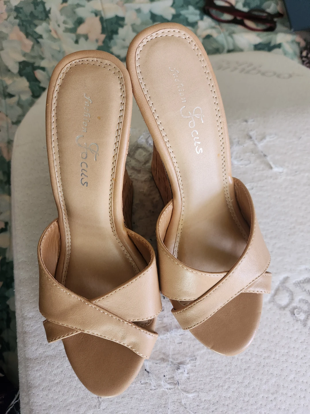 Fashion Focus Women's Wedge Sandals Tan - photo 5