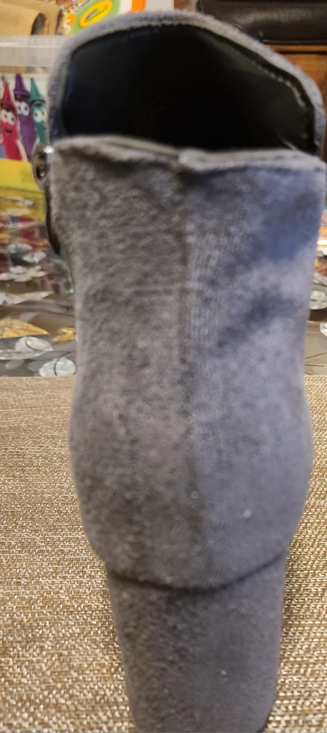Grey Suede Ankle Boots - photo 2