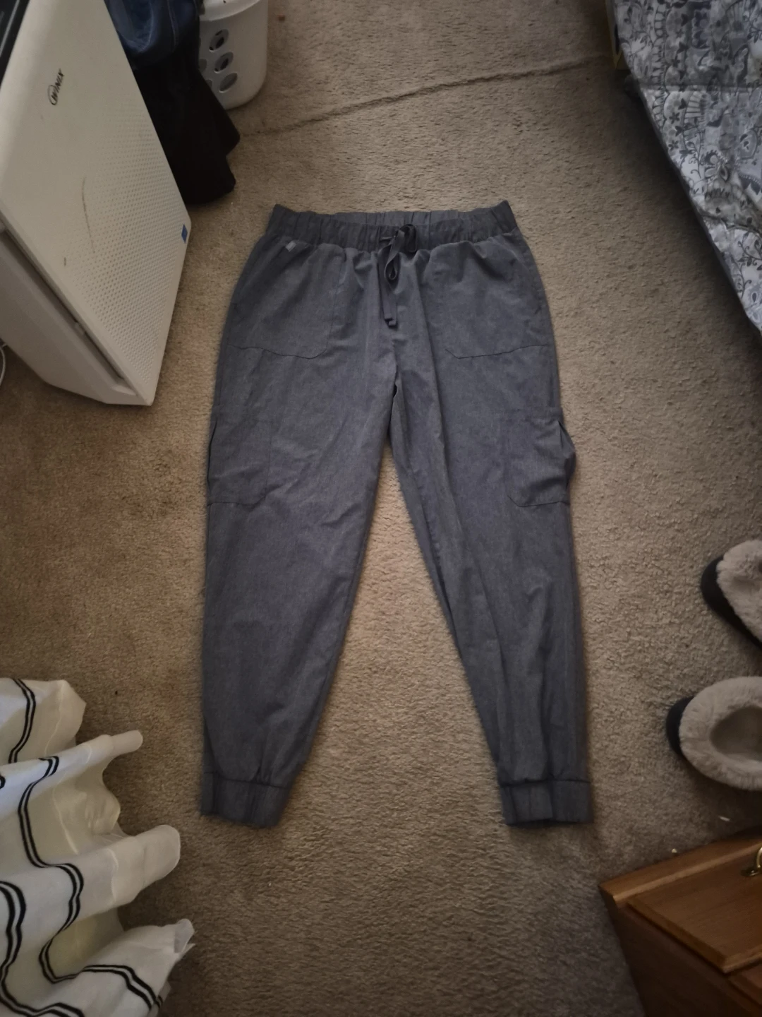 Gray sweat pants