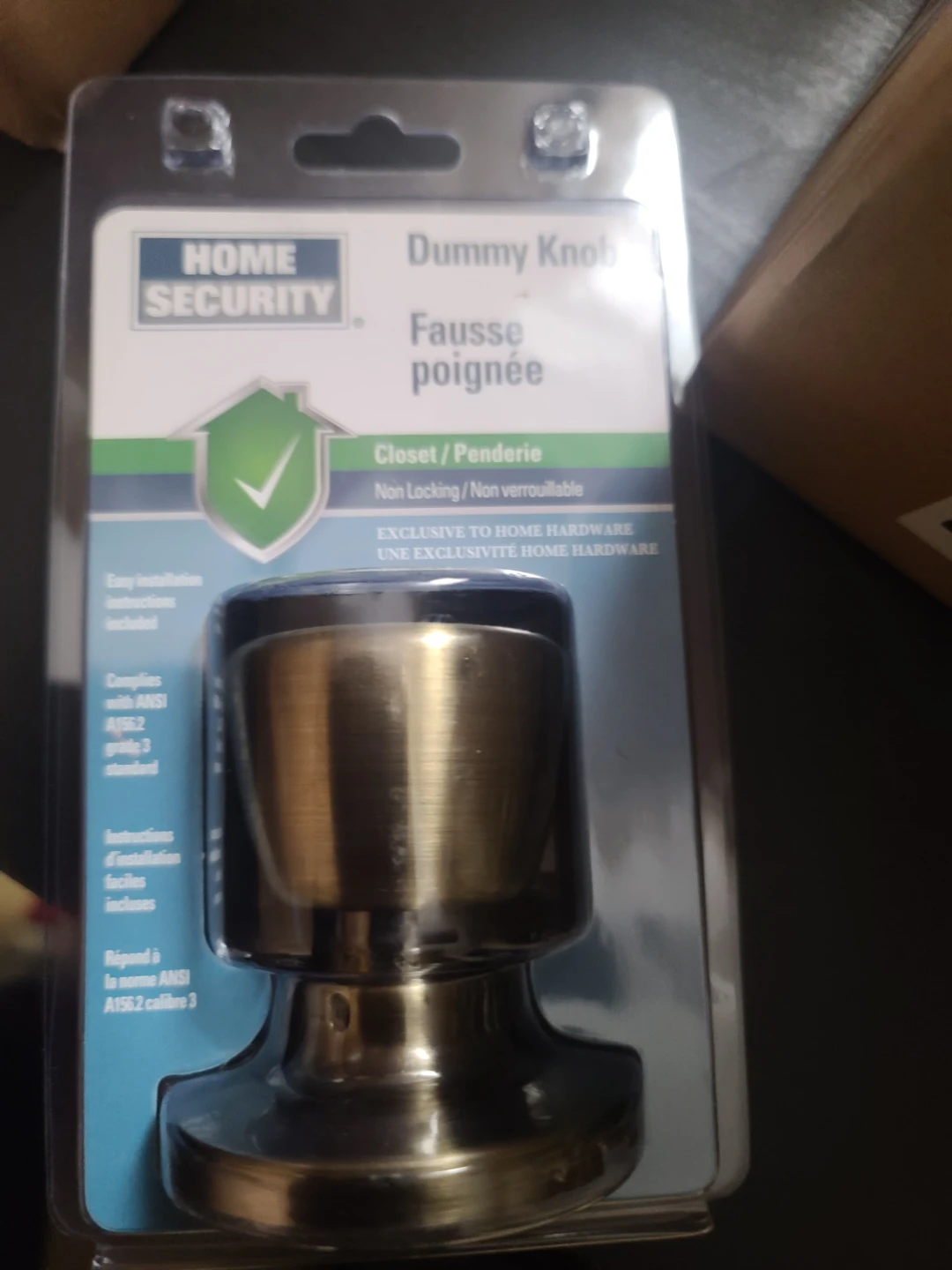 Home Security Dummy Lever Door Knob