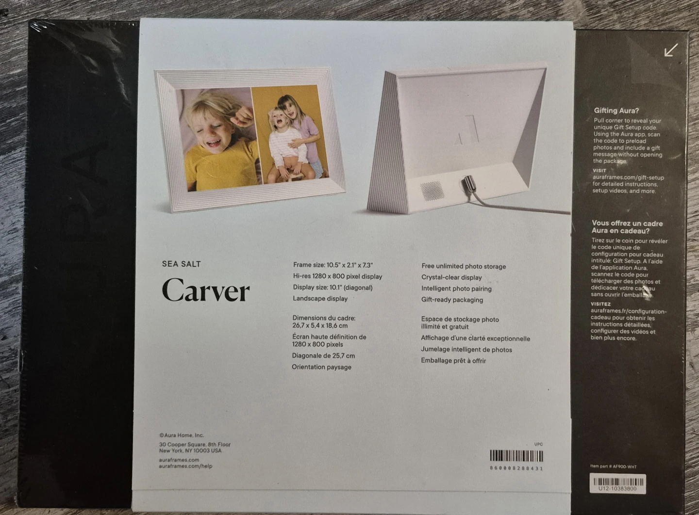 Brand new Aura Carver Digital Photo Frame - Sea Salt - photo 2