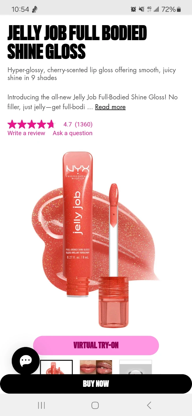 ‎NYX Jelly Job Full Bodied Shine Lip Glosses (Brand New) - photo 4