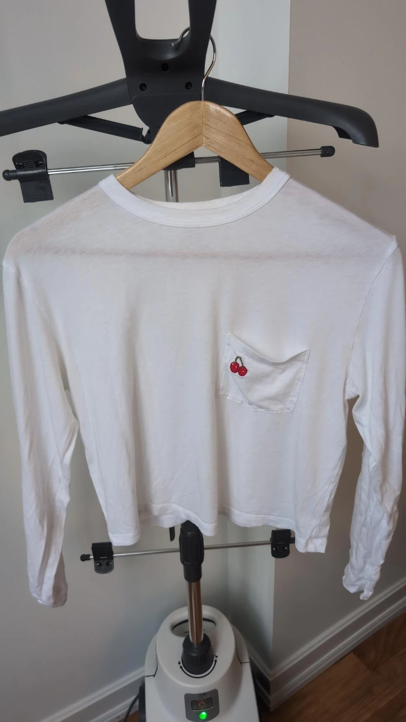 White T-Shirt with Cherries