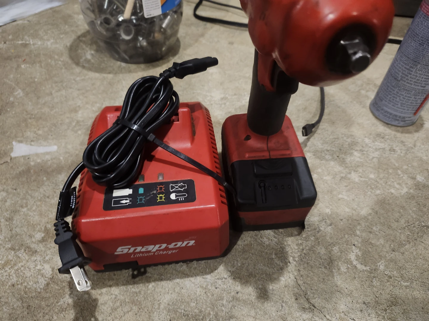 Snap-on Lithium Charger& 3/8 impact - photo 2