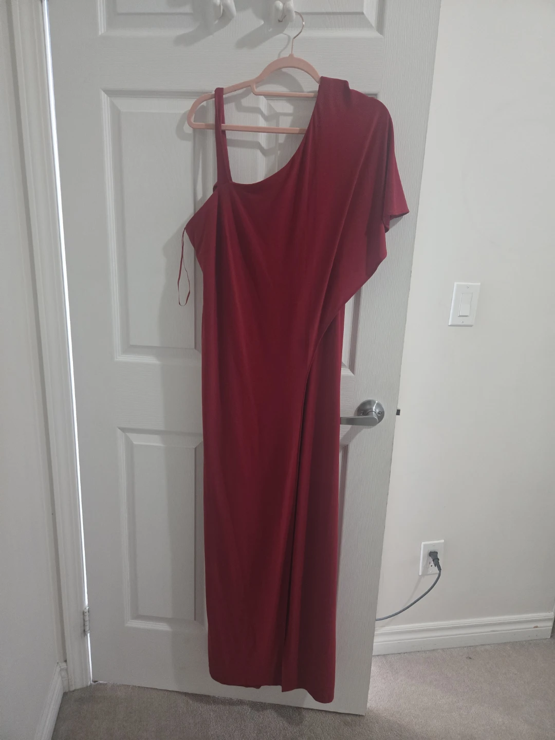 Red One-Shoulder Jump Suit - photo 2