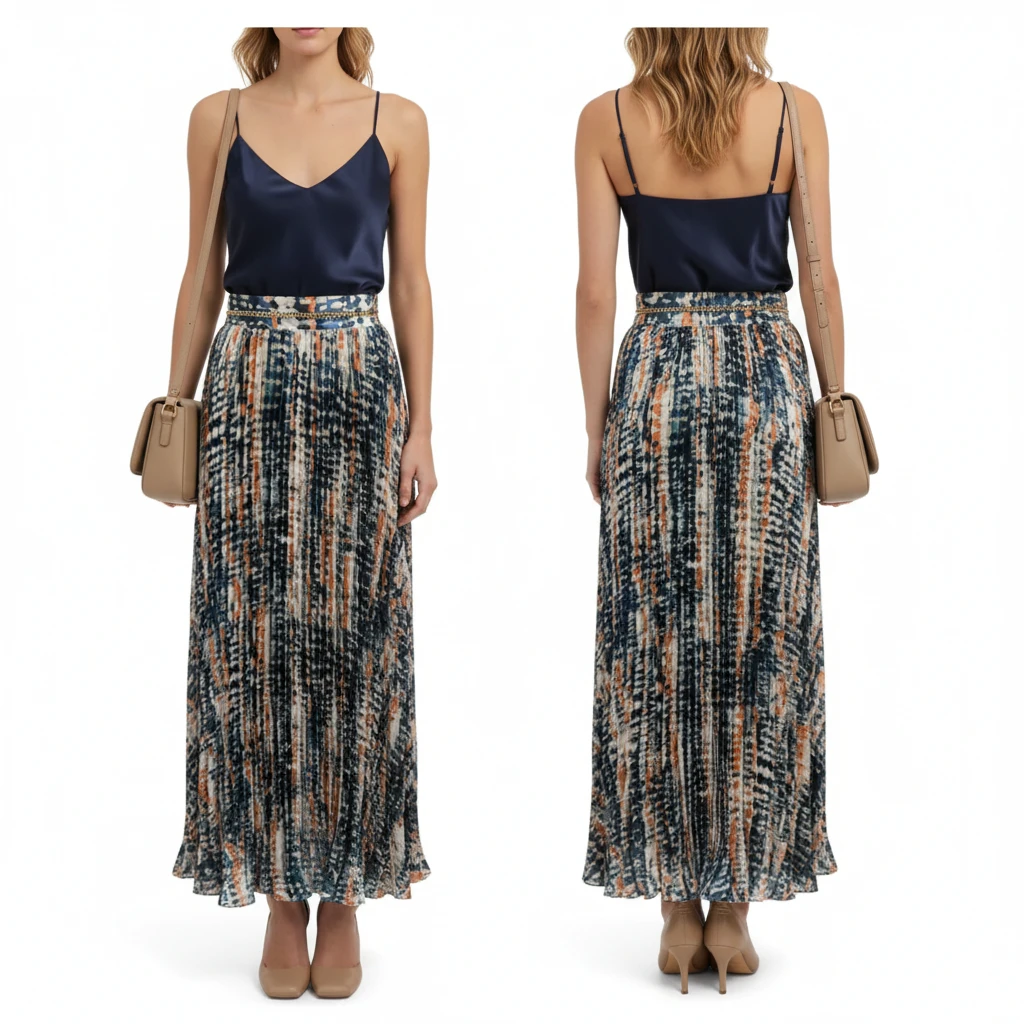 BNWTT Veiled Collection Gianna Printed Maxi Skirt Size XS - photo 4