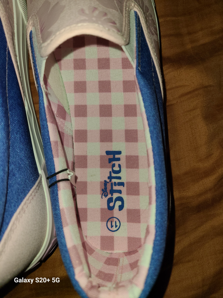Disney Stitch Slip-On Shoes - Blue & Pink - Size 11 - photo 3
