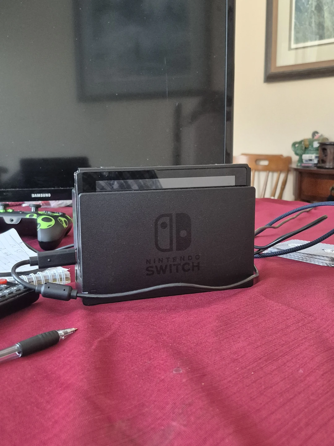 Nintendo Switch Dock, and console