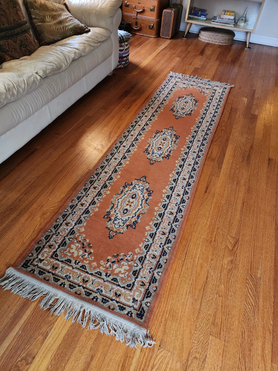 Vintage Persian Style Hallway Runner – Terracotta & Navy - photo 3