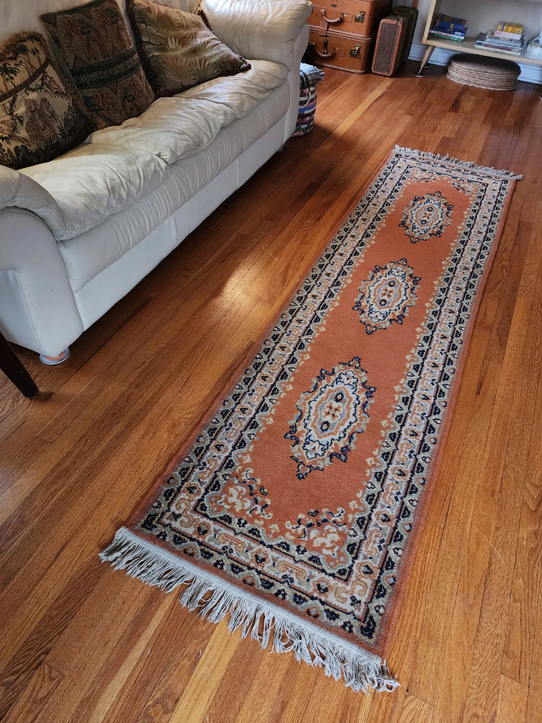 Vintage Persian Style Hallway Runner – Terracotta & Navy - photo 5