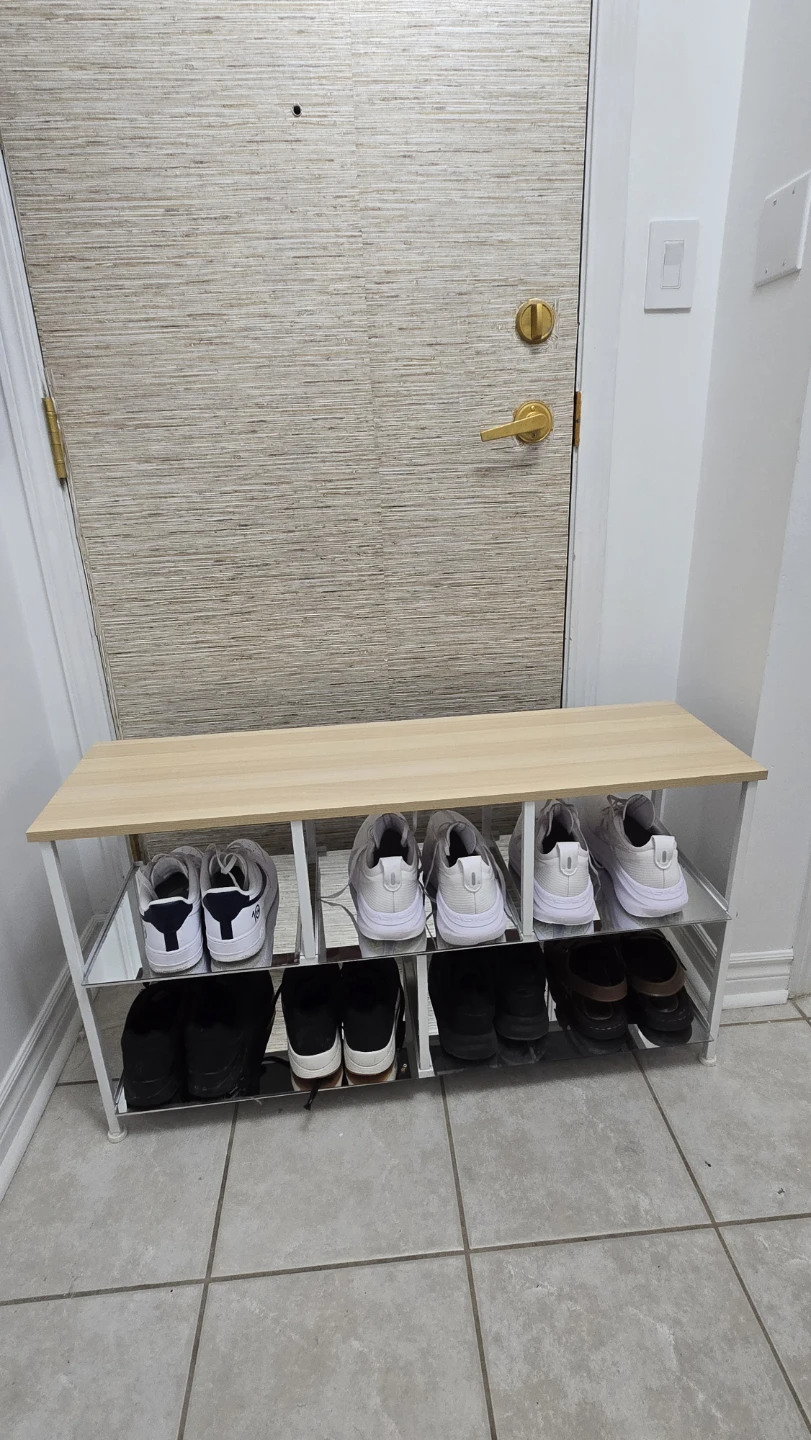 3-Tier Shoe Rack Shelf Organizer or bench