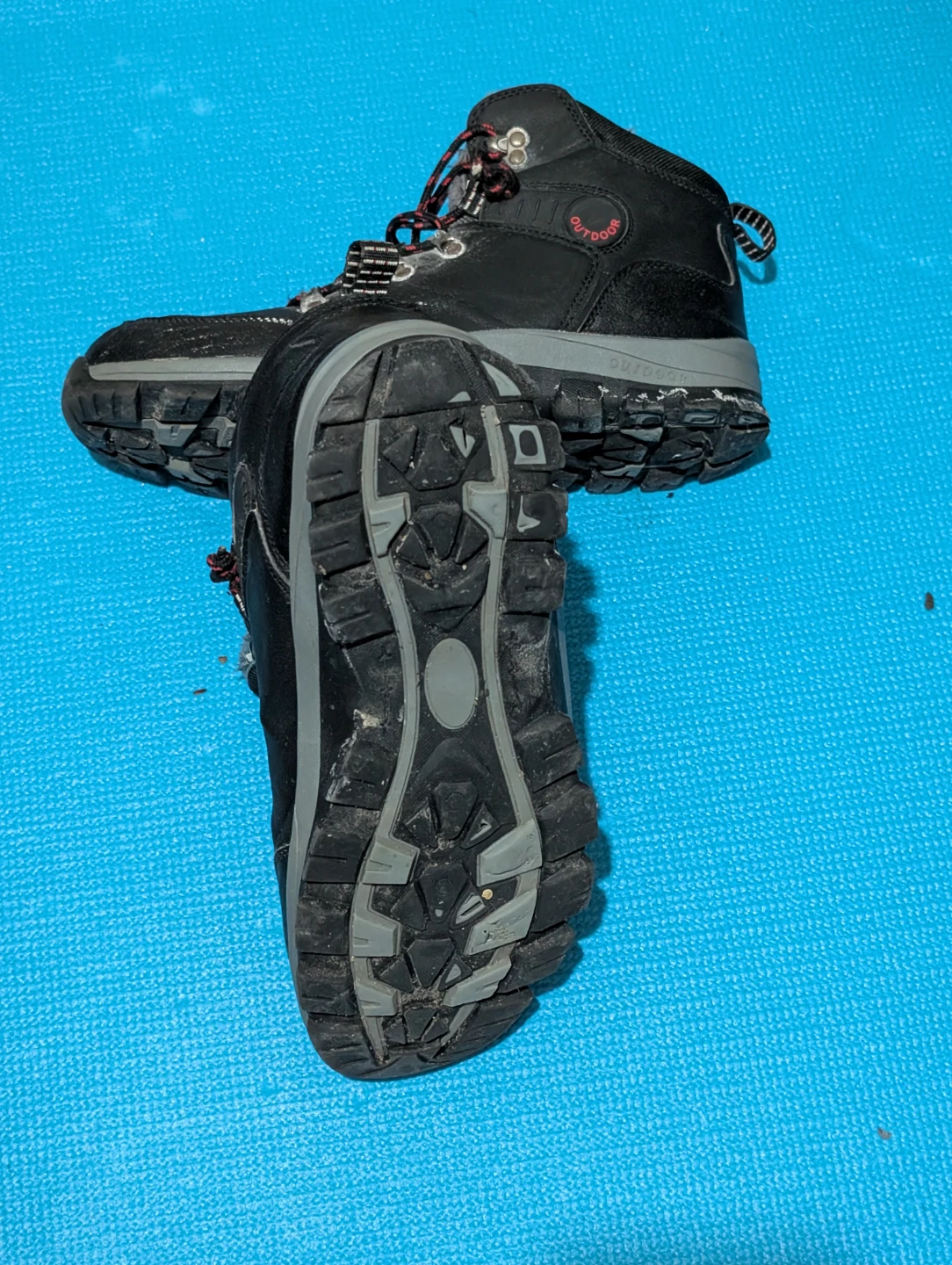 Black Outdoor Hiking/Winter Boots Size US 10.5 - photo 3