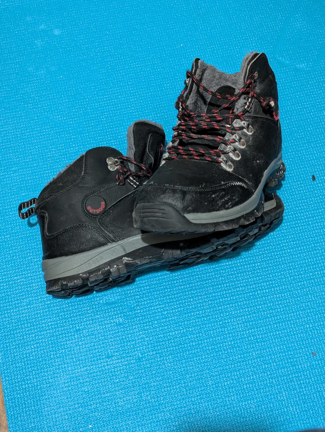 Black Outdoor Hiking/Winter Boots Size US 10.5 - photo 5