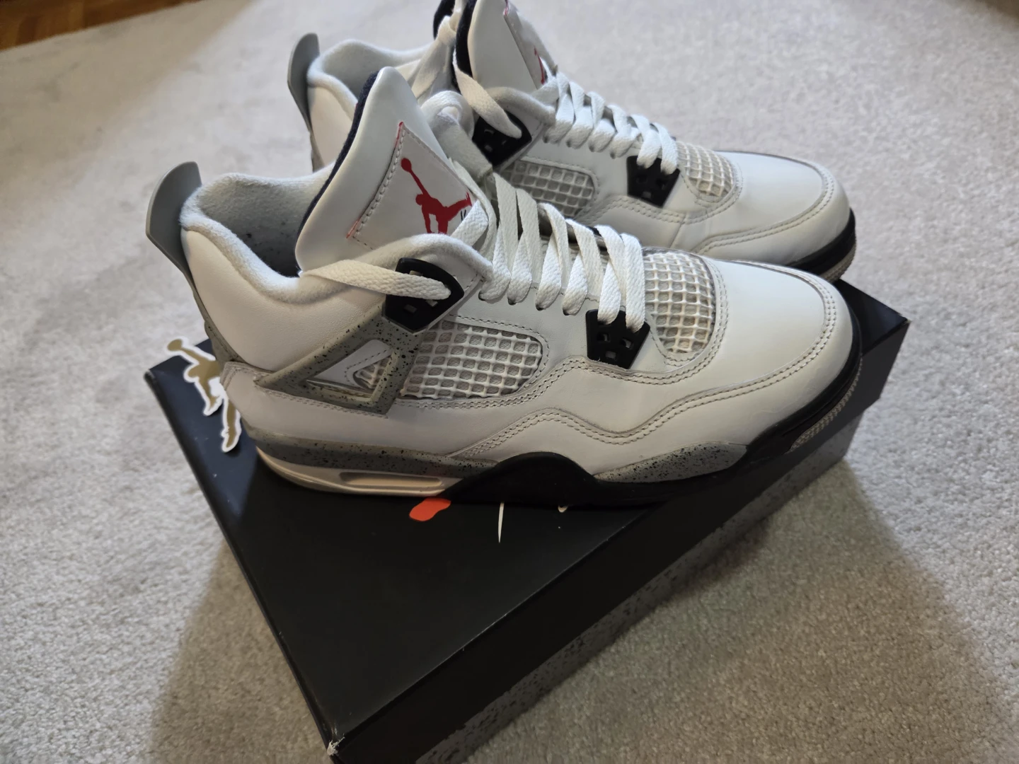 Jordan 4 Retro OG White Cement - Youth 7y - photo 5