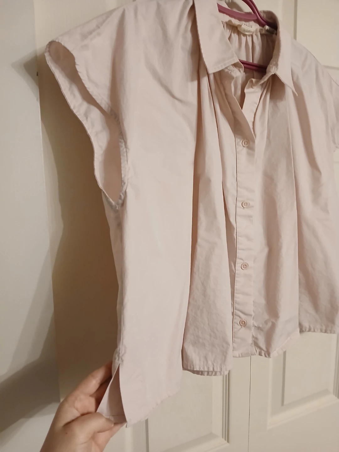 KAREN WALKER light pink sleeveless blouse, size 6 - photo 3