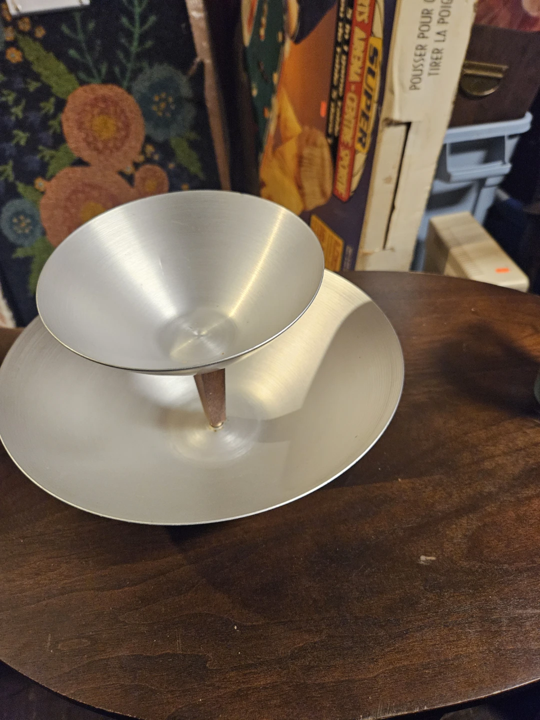 Two-Tier Aluminum Serving Tray - photo 4