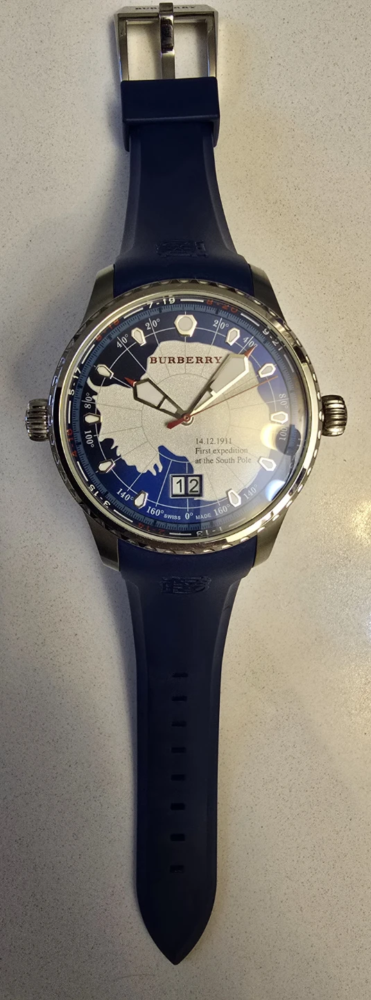 Burberry Expedition Watch - Blue Silicone Strap - photo 2