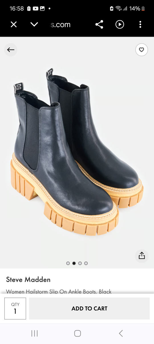 Steve Madden Women's Hailstorm Slip On Ankle Boots - Size 9