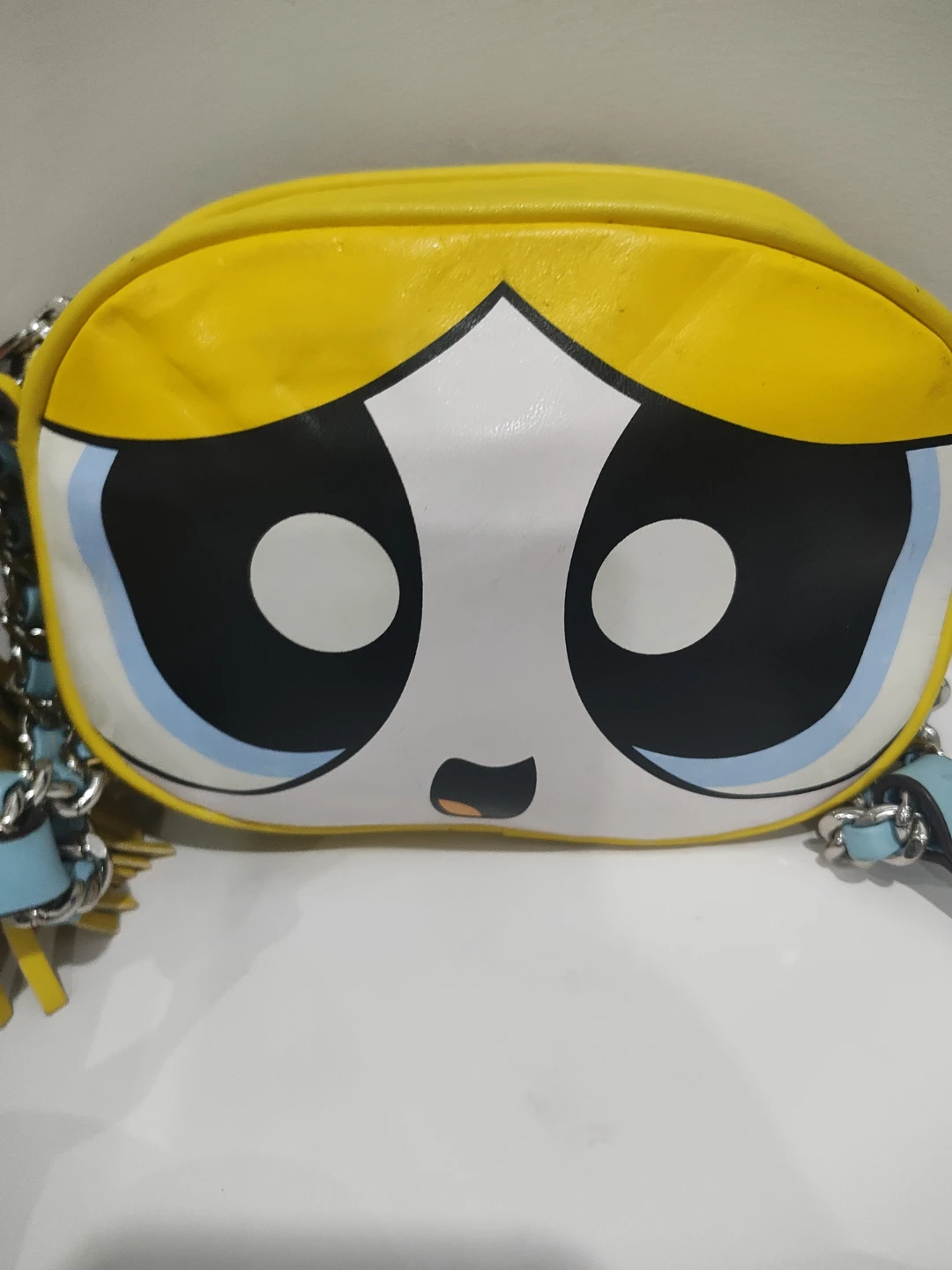 Moschino Yellow Cartoon Face Crossbody Bag - photo 3