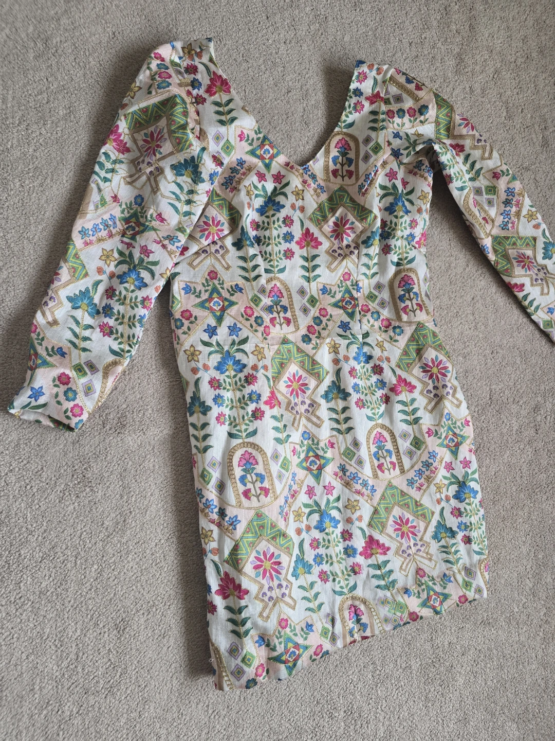 Women's White Floral Print Blouse