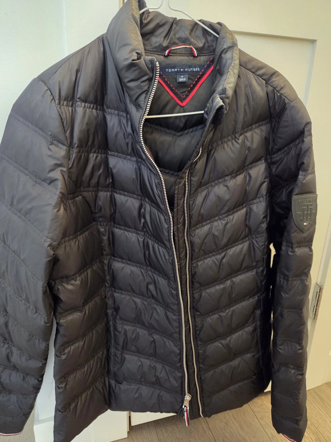 Tommy Hilfiger Puffer Jacket - Black - Woman's Size Medium