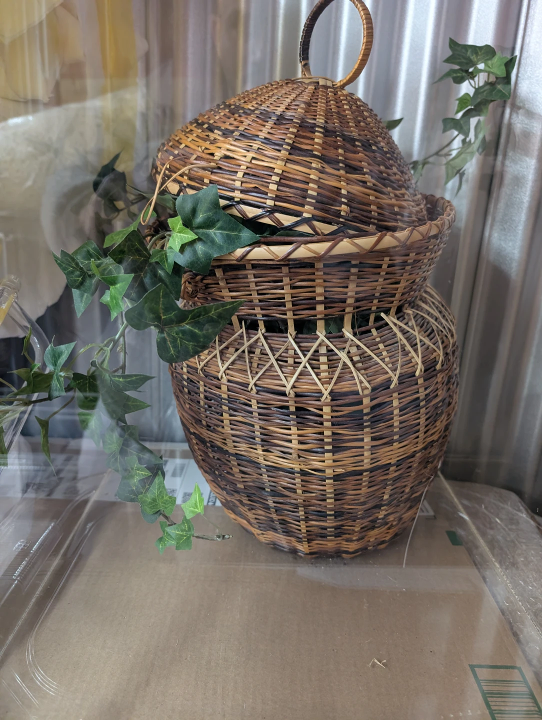 Woven Storage Basket with Lid - photo 2