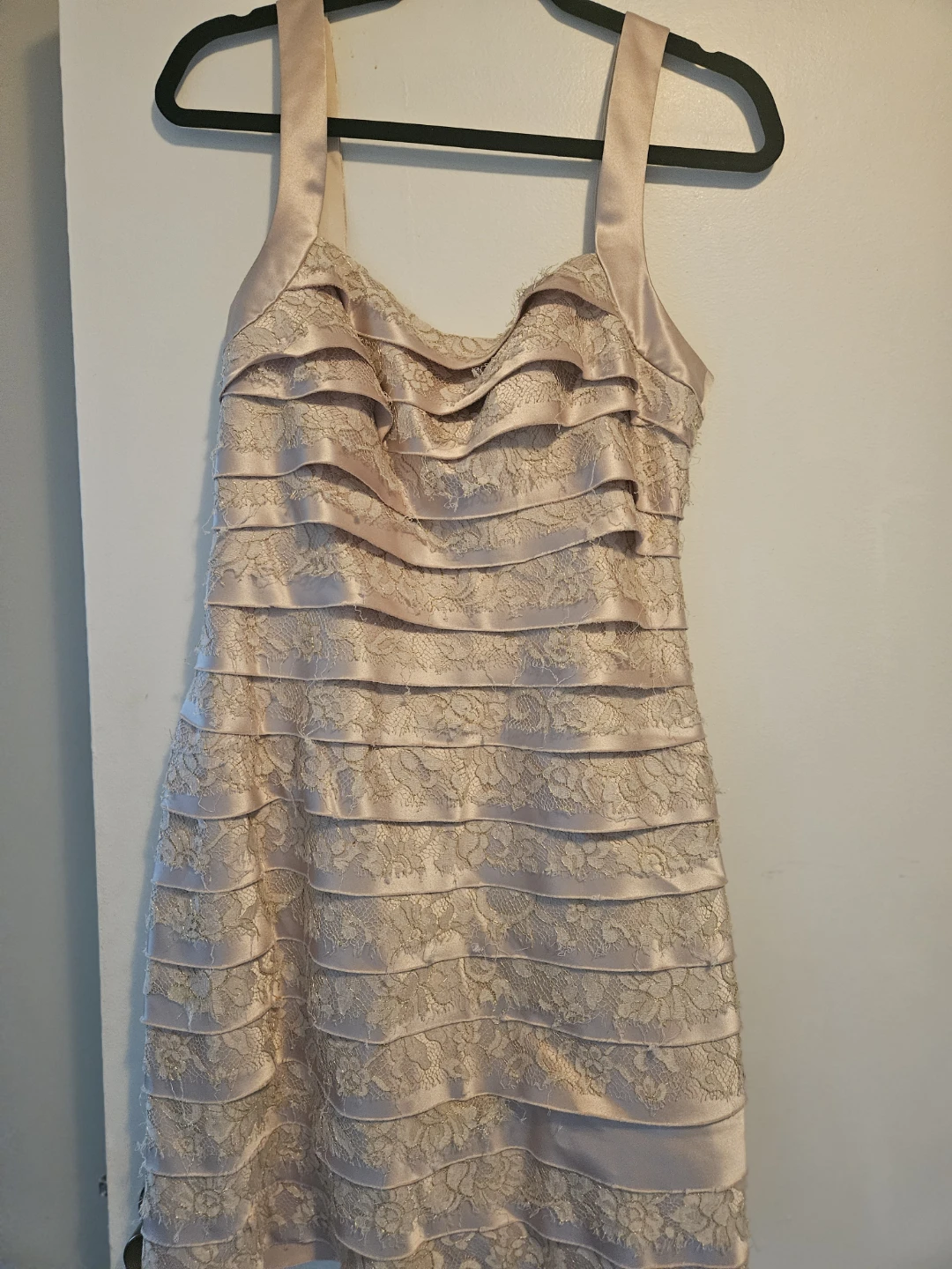 🧡 BCBGMAXAZRIA Women's Lace Trimmed Dress Size 10