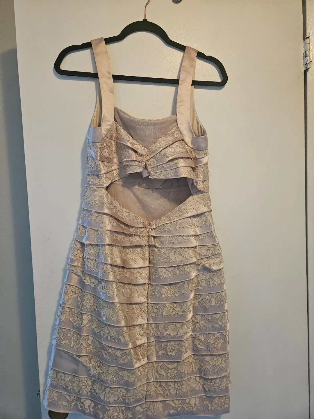 🧡 BCBGMAXAZRIA Women's Lace Trimmed Dress Size 10 - photo 2
