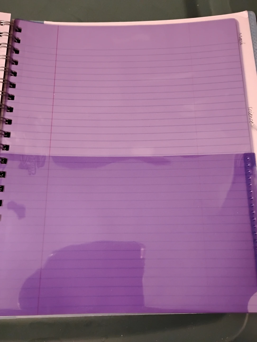 NEW!! COIL BOUND 3 TAB NOTEBOOK, W/ HEAVY DUTY PLASTIC COVER - photo 3