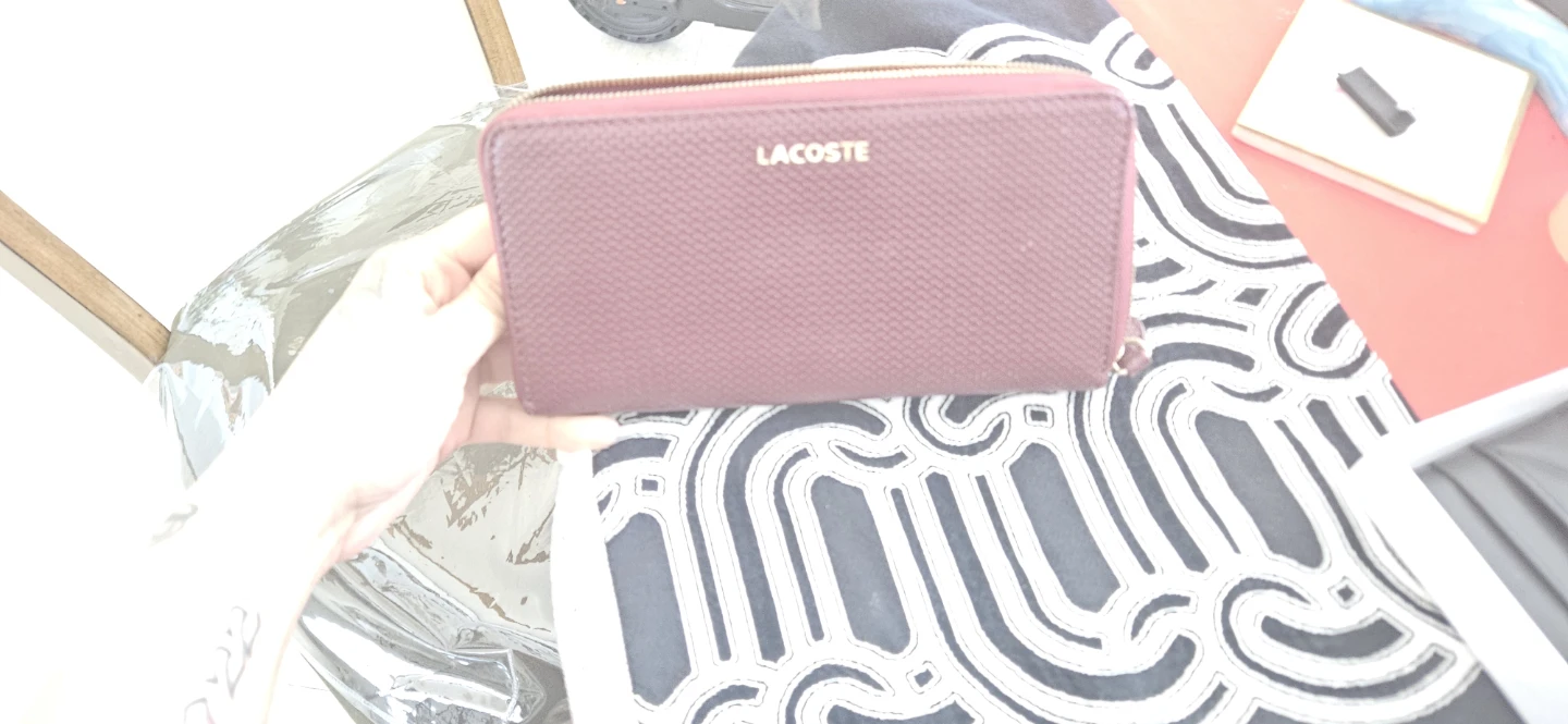 Lacoste Large Zipped Wallet - Burgundy - photo 5
