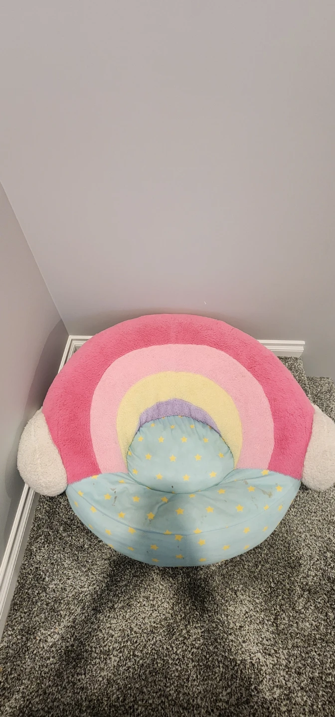 Plush Rainbow Shaped Lounger Seat