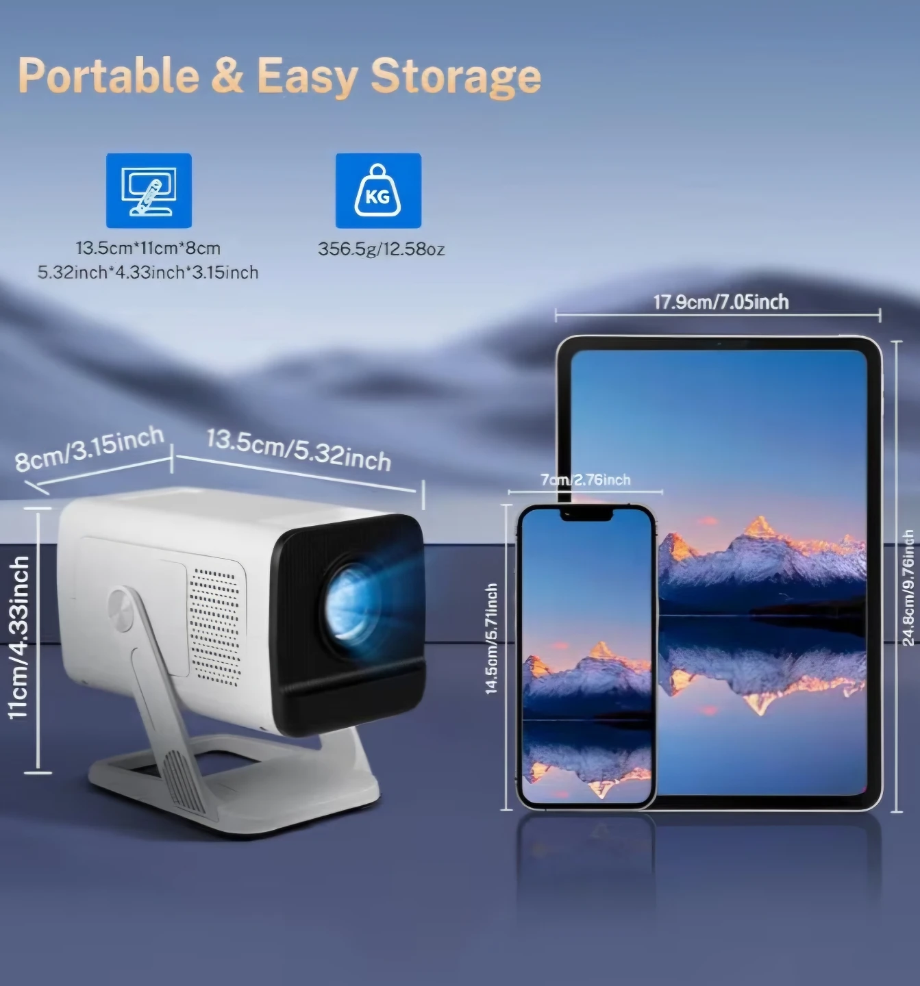 Portable LED Projector with HDMI and USB - photo 3