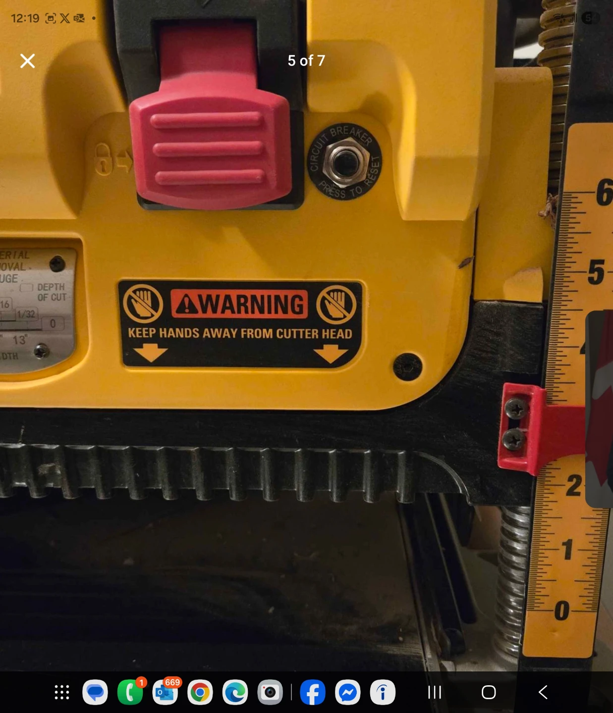 DEWALT DW735X Two-Speed Thickness Planer - photo 5