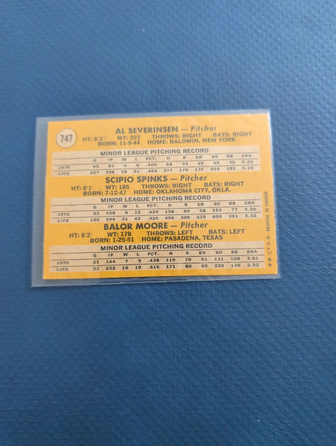 1971 Topps Rookie Stars N.L. Pitchers Baseball Card - photo 2