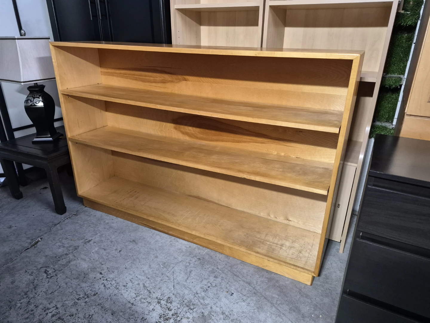 Wooden 3-Shelf Bookcase - photo 4