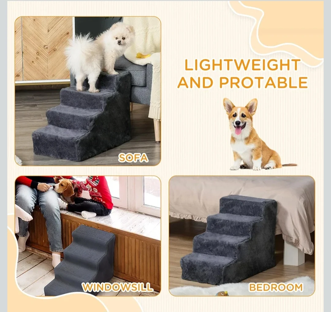 4-Step Pet Stairs for Small Dogs & Cats - photo 3