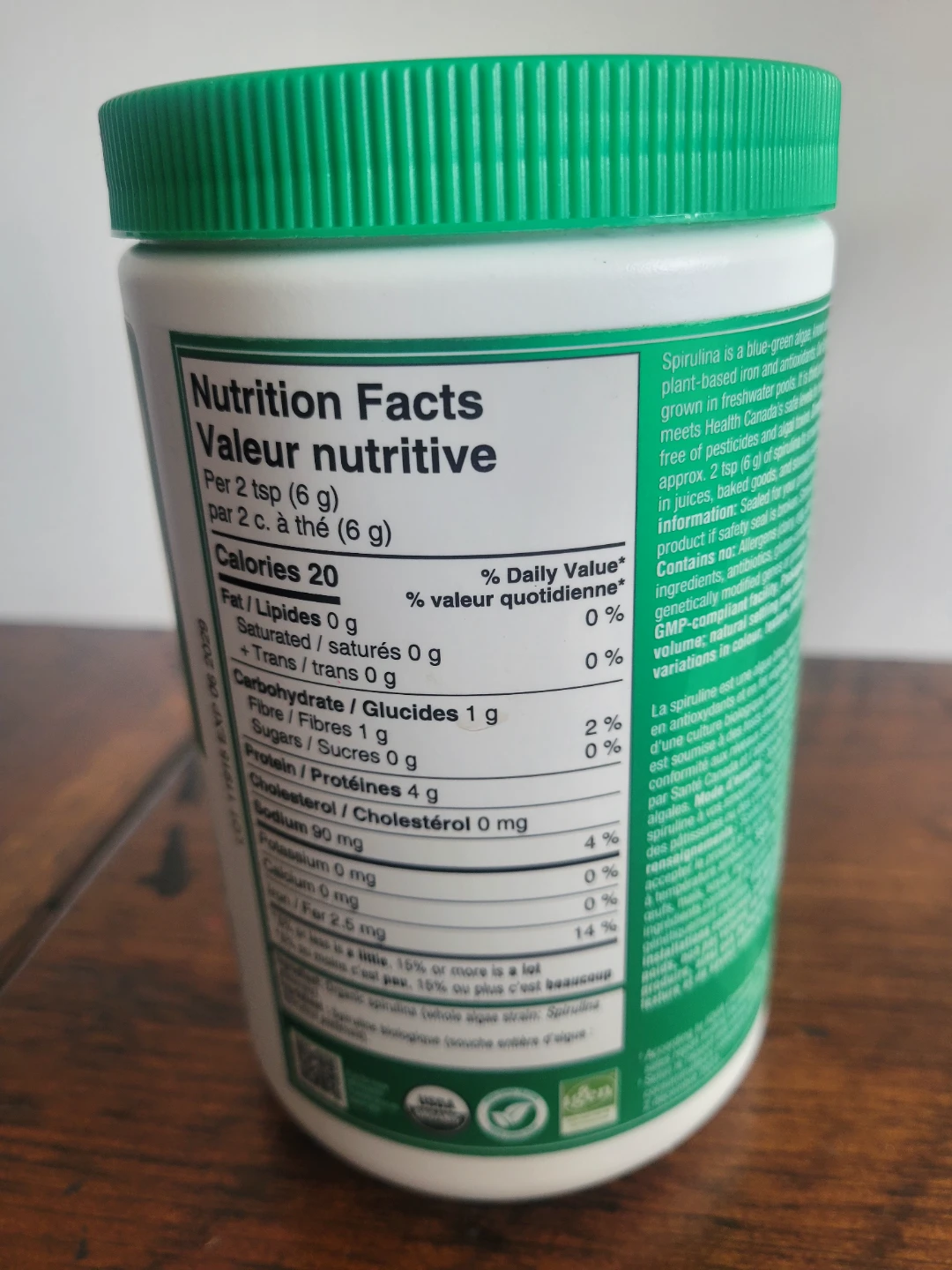 Organika Organic Spirulina Blue-green Algae Powder 500g - photo 2