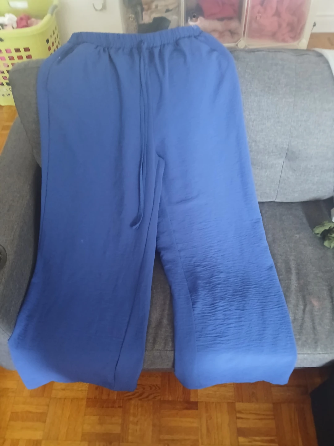 Blue Wide Leg Pants