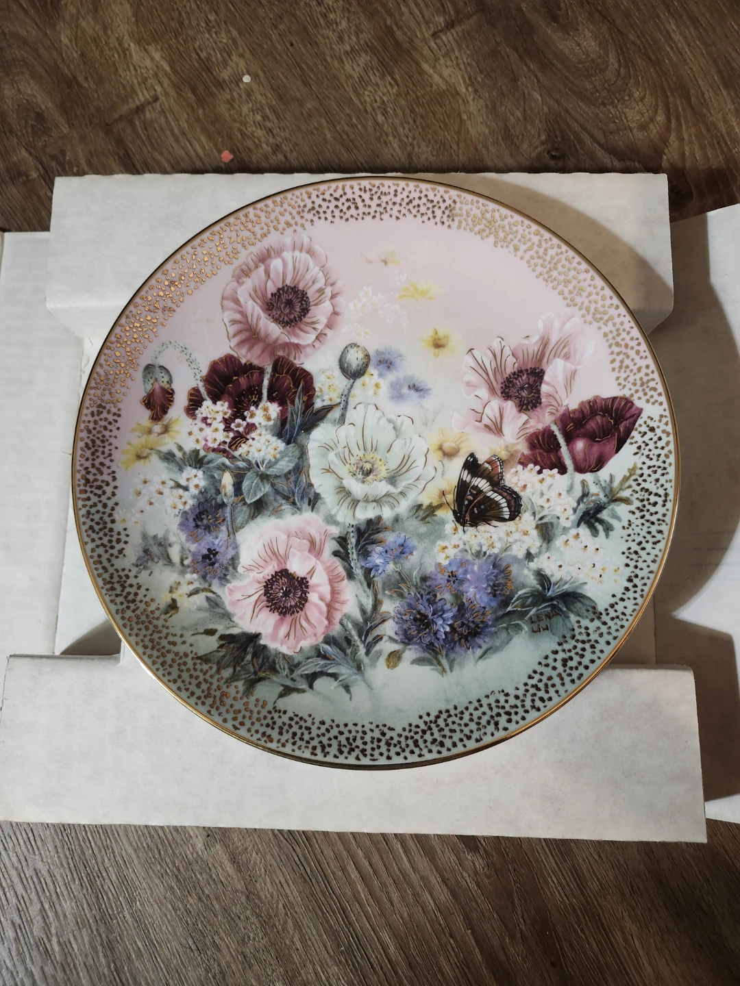 Symphony of Summering Beauty "Poppy Pastorale" Collector Plate
