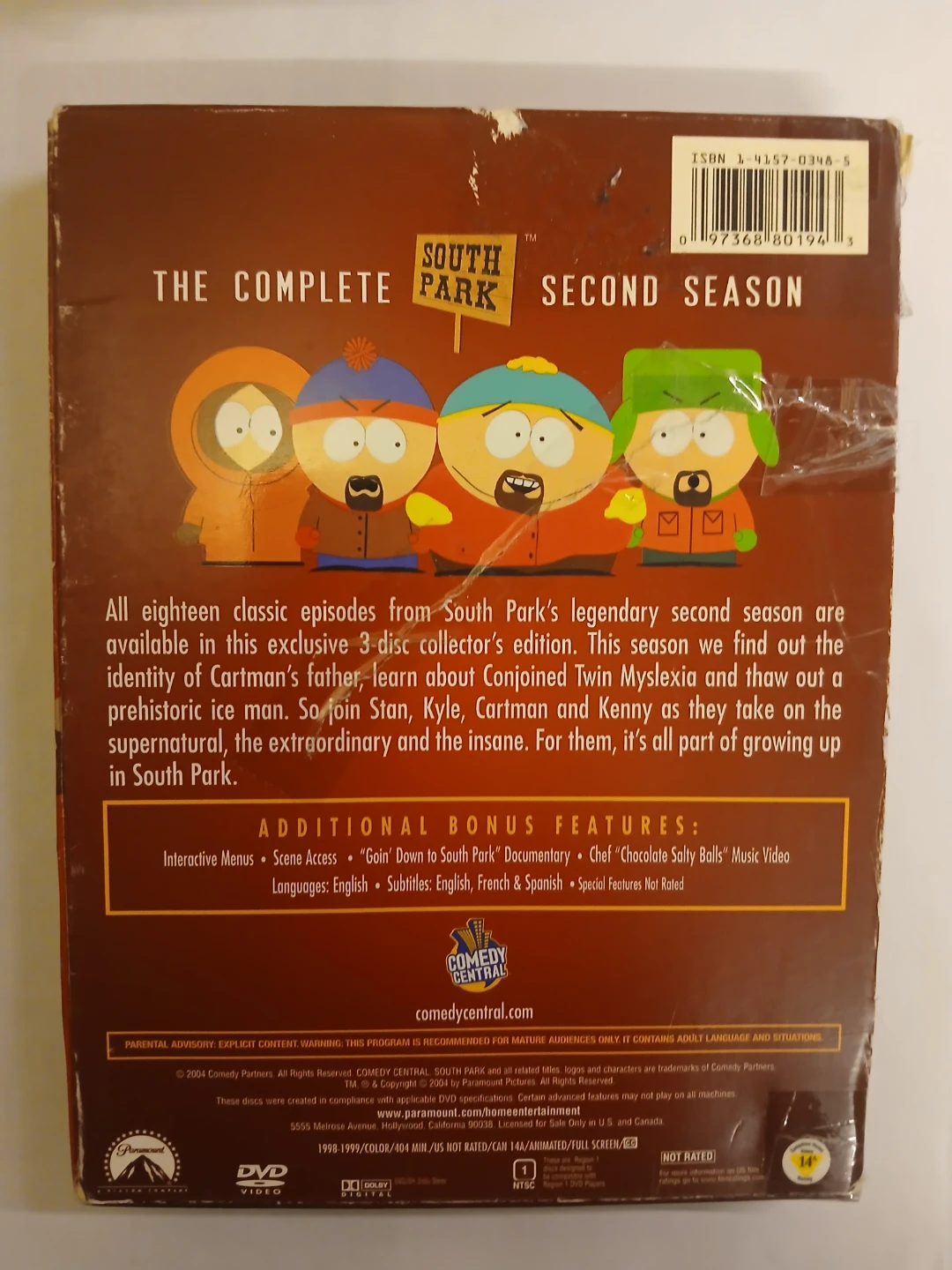 South Park The Complete Second Season DVD Set - photo 2