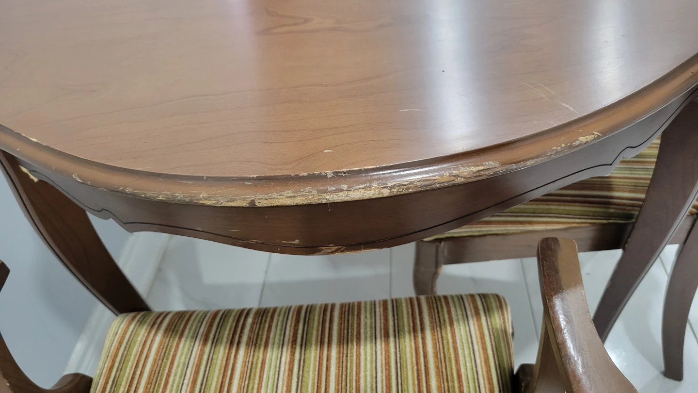 Vintage Dining Table with 4 Chairs - photo 4