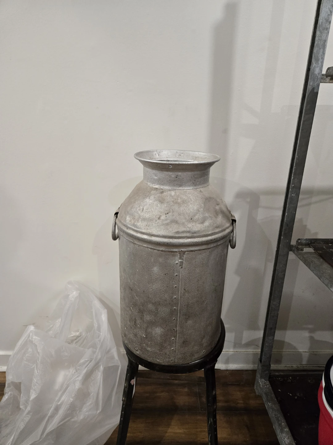 Vintage Aluminum Milk Can
