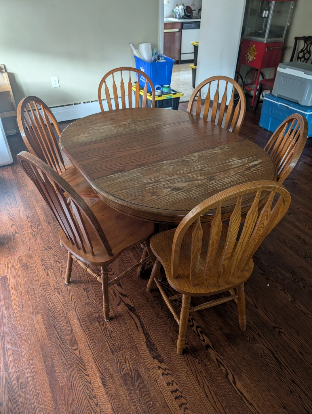 Wooden Dining Table and Chairs Set - photo 3