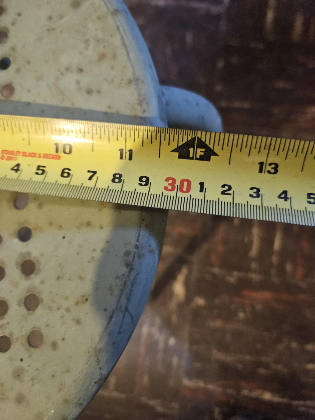 Vintage Perforated Metal Stool - photo 5