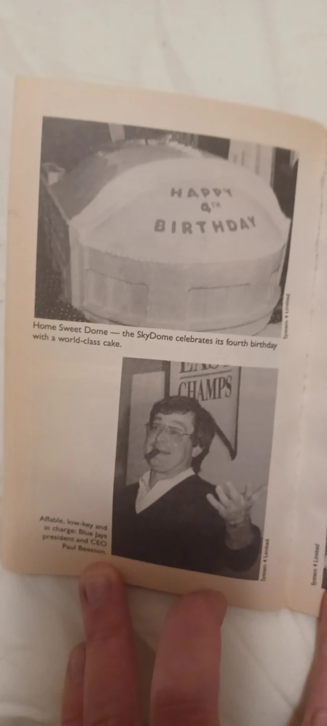 Vintage Game Day Blue Jays at Skydome Book - photo 3