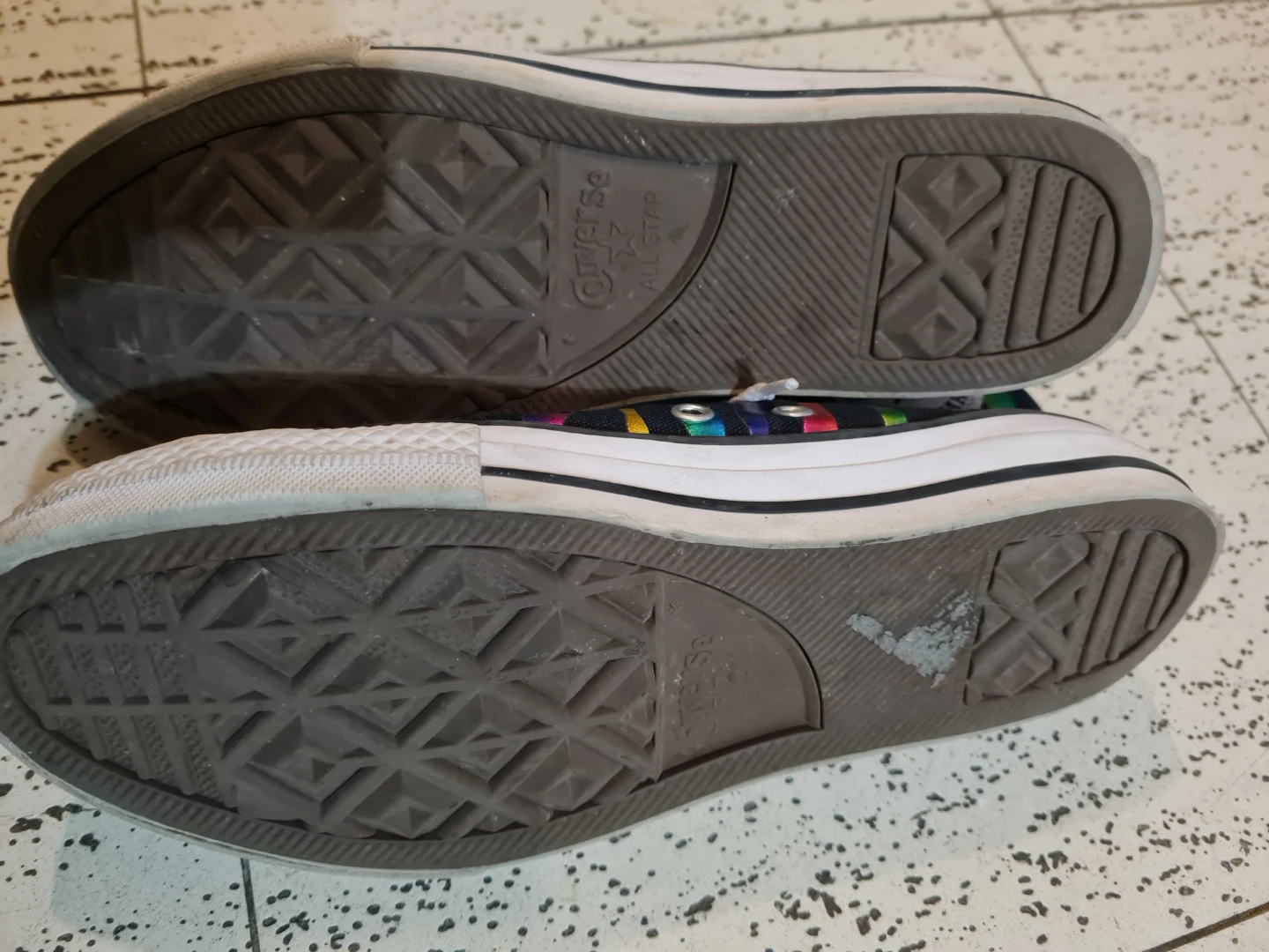 Converse Chuck Taylor All Star High Top Rainbow Zebra Sneakers - photo 2