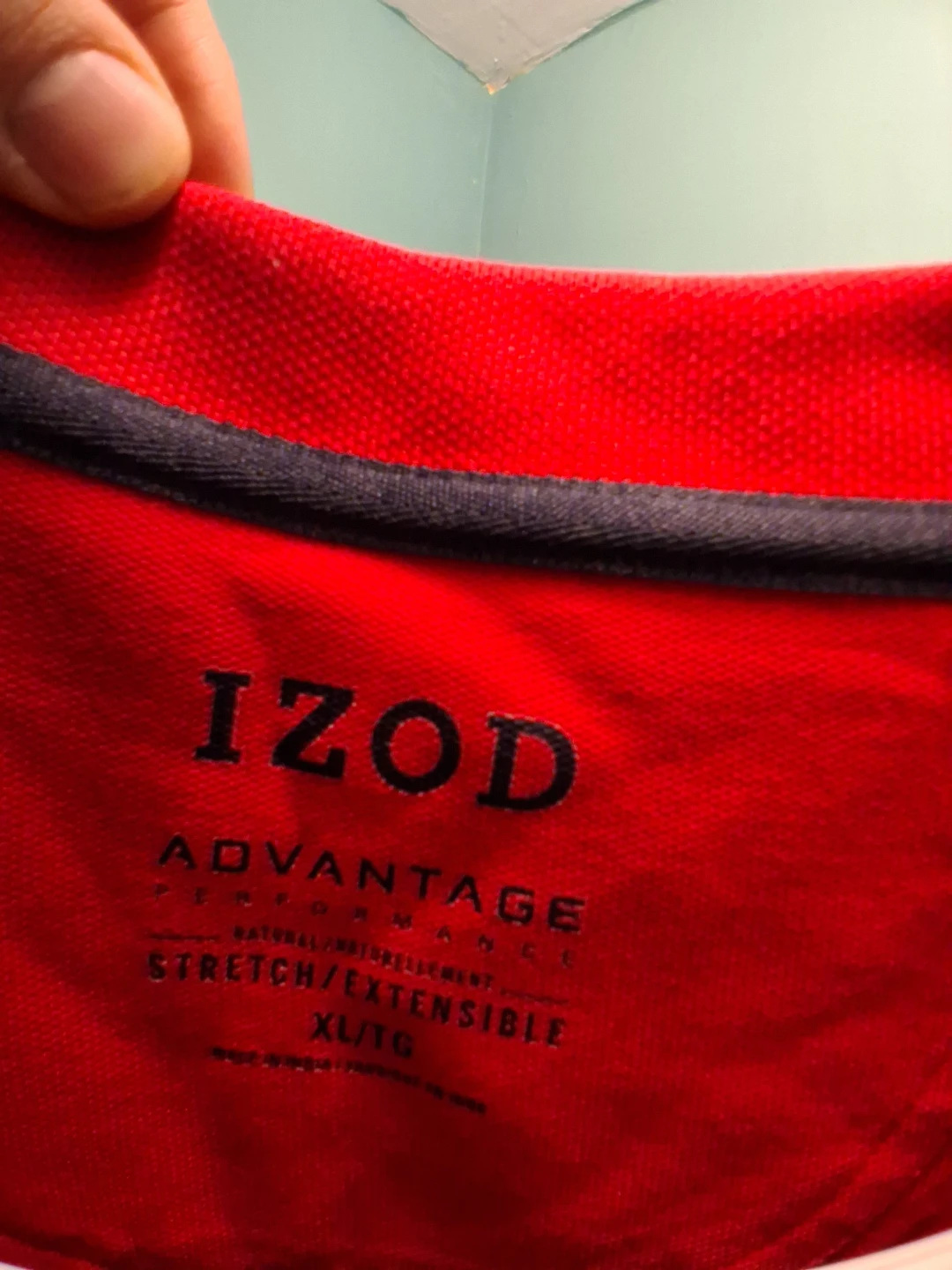 IZOD Advantage Performance Polo Shirt XL/TG Red - photo 2