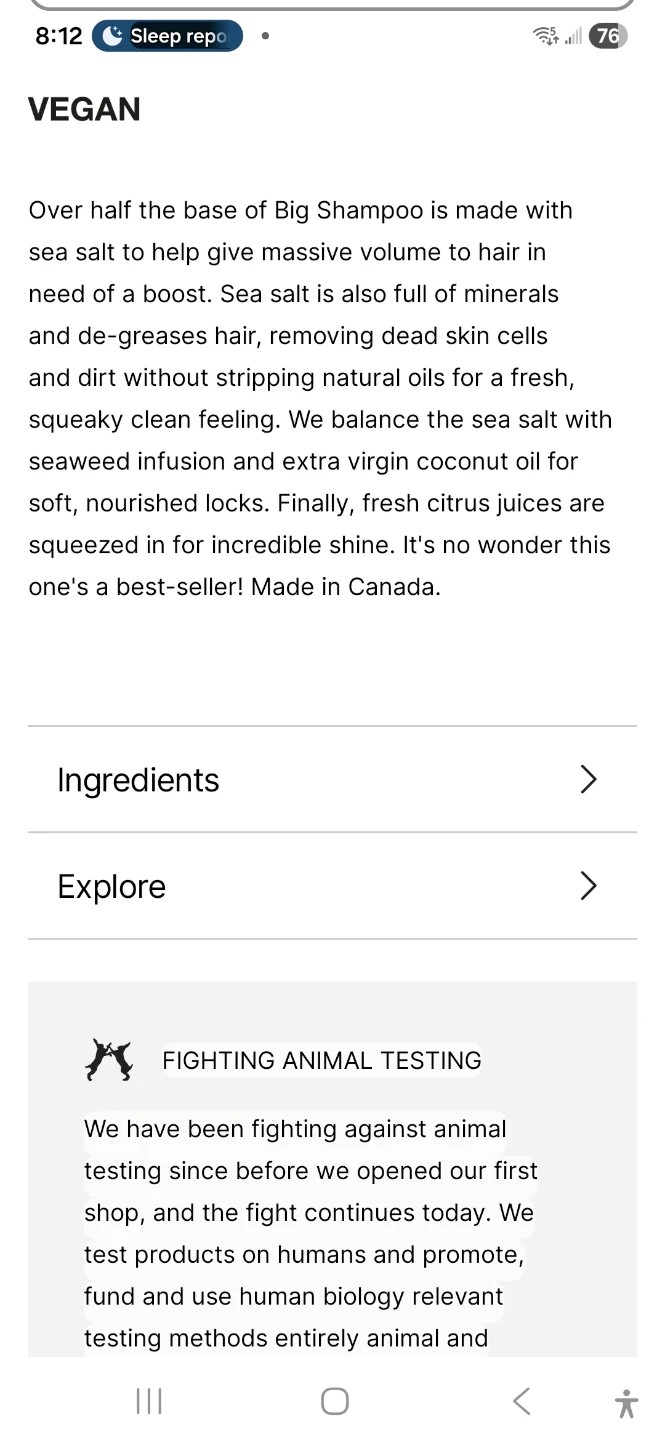 Lush BIG Sea Salt Shampoo 115g - photo 2