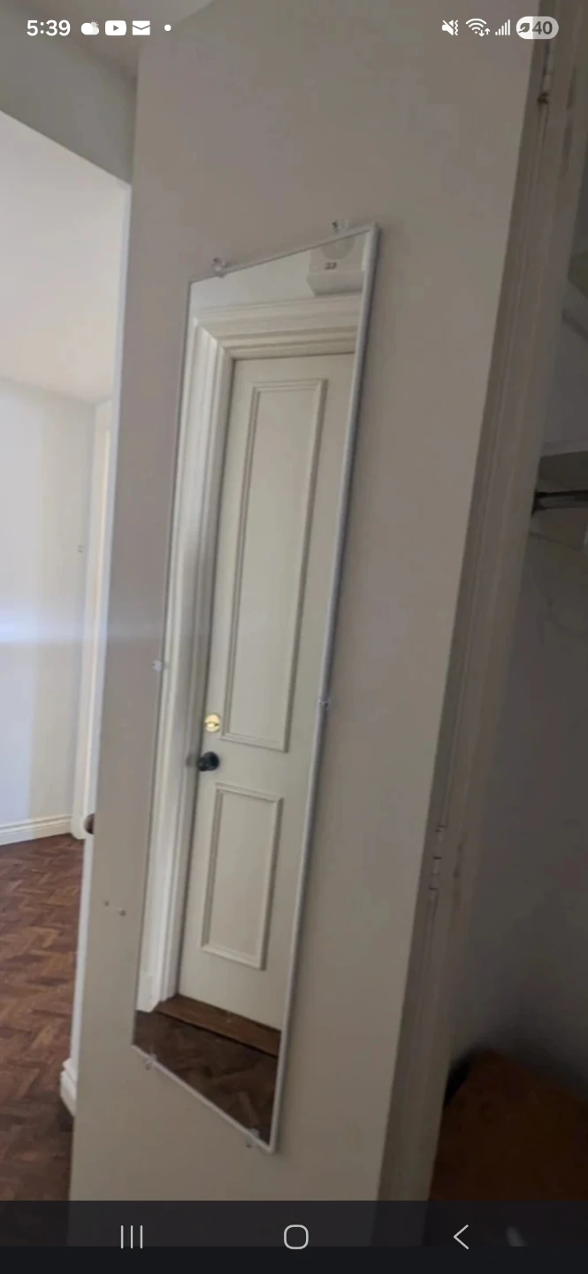 Full Length Mirror with Silver Frame